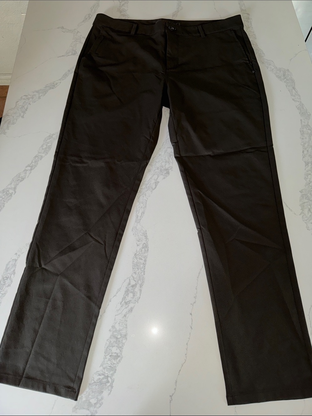 Vuori Black Straight-Leg Pants